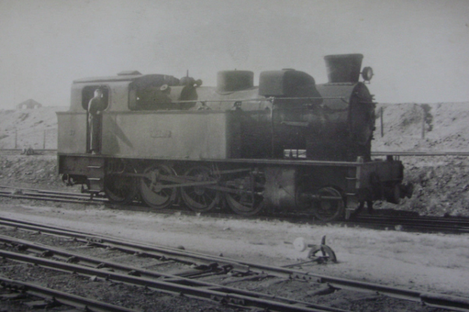 Tharsis Sulphur & Cooper , locomotora 37 ALMENDRO, 15 mayo 1965, autor desconocido, fondo Gustavo Reder