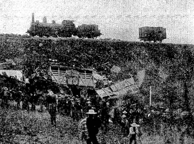 Accidente de El Salobral , foto archivo ABC 18.12.1903