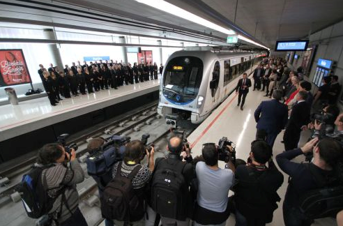 Acto de inauguracion de la linea 3 del Metro de Bilbao , imagen Manu Cecilio