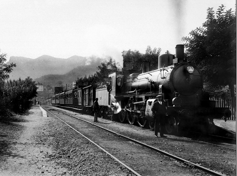 Aiguafreda, locomotora Norte 3144, c.1920, Coleccion Roisin IEFC-acm-9-5843