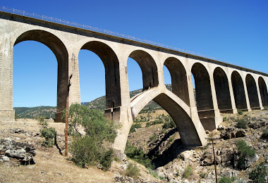 Directo de Madrid a Burgos, puente de Taboada, archivo J. Esetena