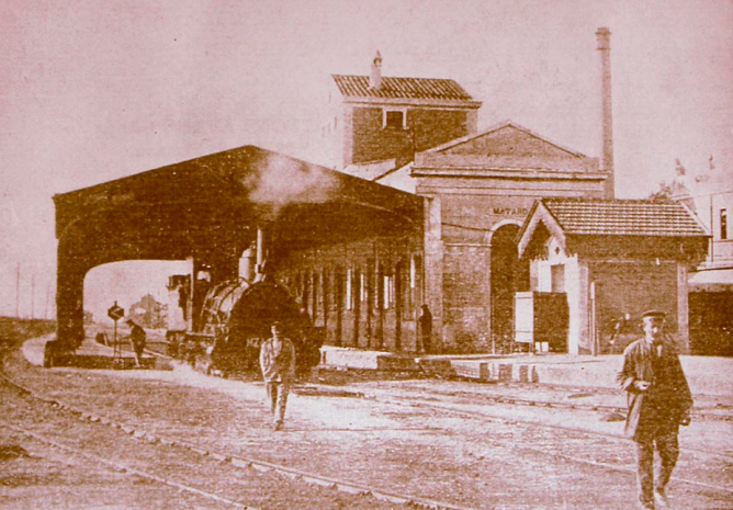 Estación de Mataro, autor desconocido, Archivo Cercle Historic Miquel Biada