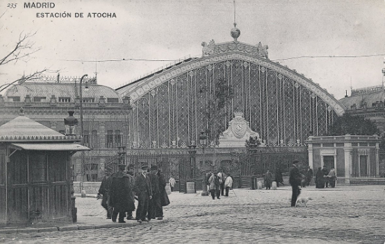 Estacion de Atocha, fototipia, T.Postal c.1900
