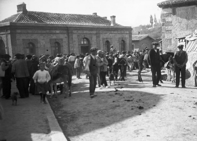 Estación de Cercedilla , foto Otto Wunderlich , c. 1925 , Fondo Fototeca del P.H.