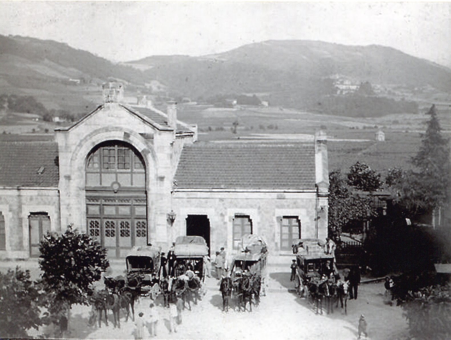 Estacion de Guernica, foto Angela Allendesalazar, Archivo Guernicarrea Historia Taldea