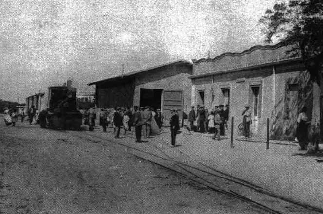 Estacion de Palafrugell c.1905 . Archivo C. Salmeron