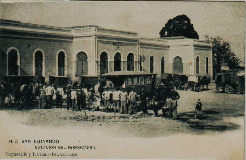 Estacion de San Fernando (Cadiz) Postal comercial