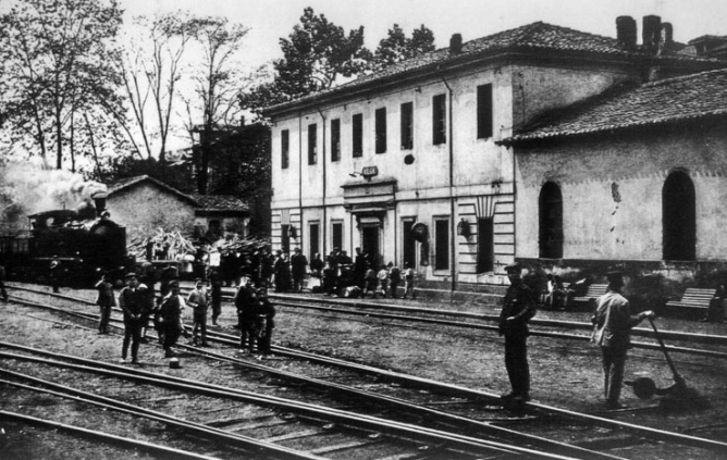 Ferrocarril de Langreo, Estacion de Vega fondo Archivo Historico Minero