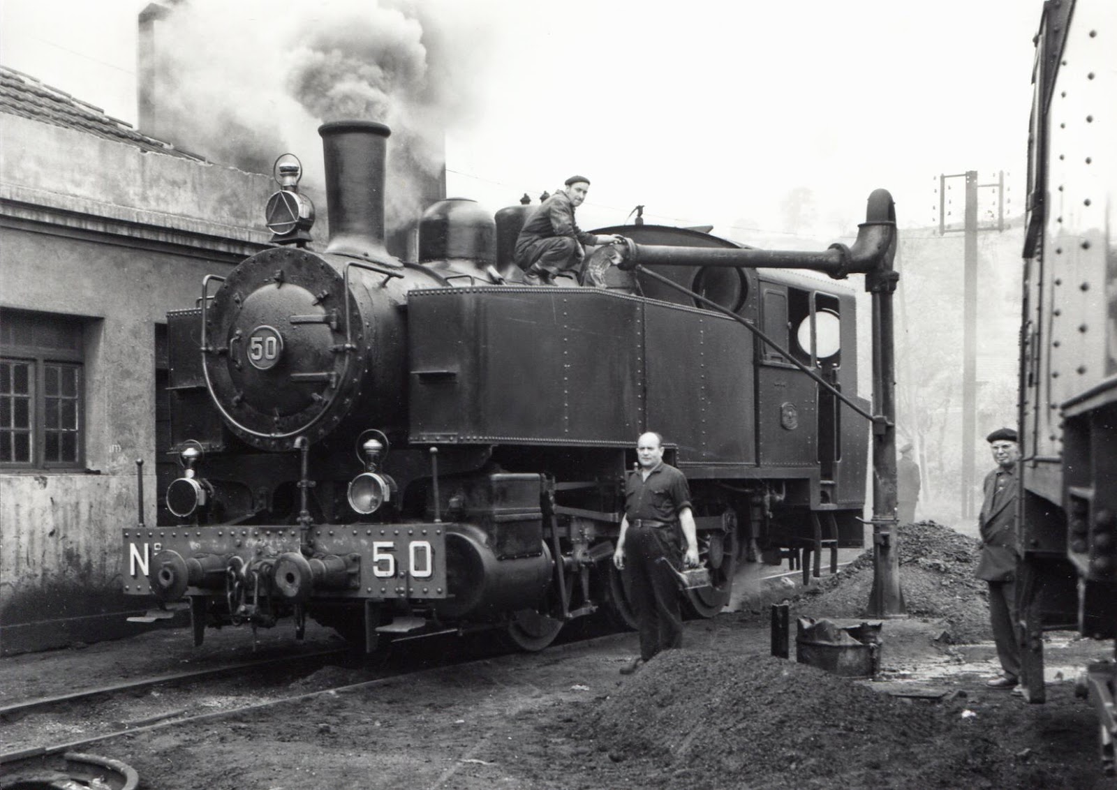 Ferrocarril de Langreo, foto Lawrence Marshall, fondo MVF