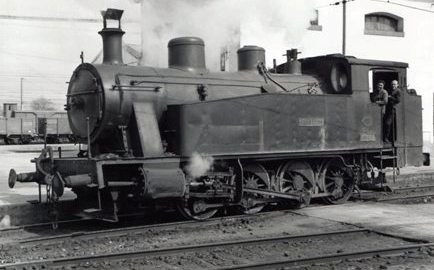 Ferrocarril de Triano , locomotora CIERVANA , foto Lawrwnce G. Marshall