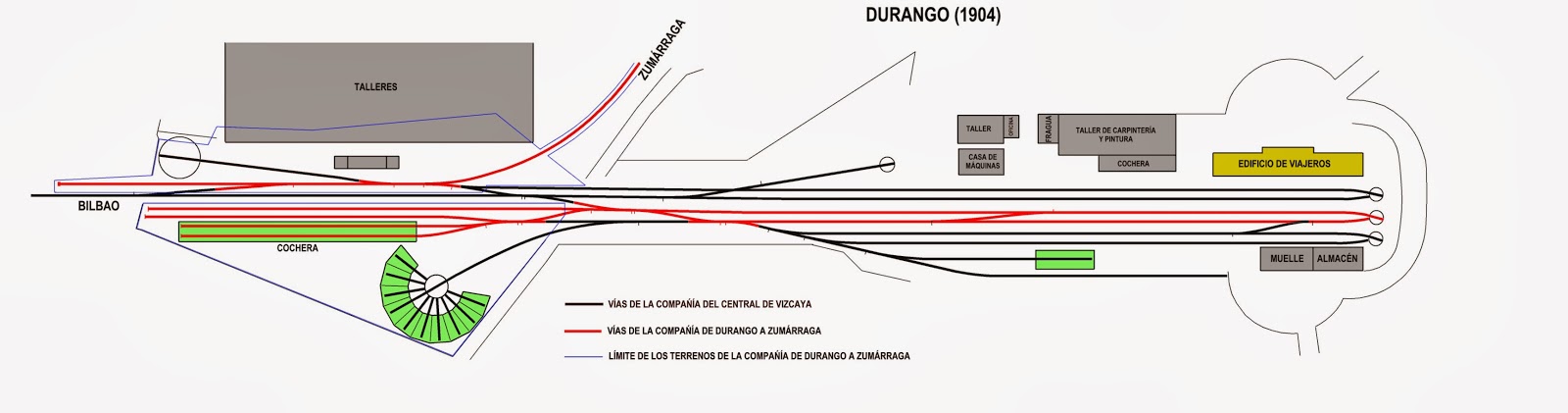 Instalaciones de Durango , dibujo Pedro Pintado Quintana