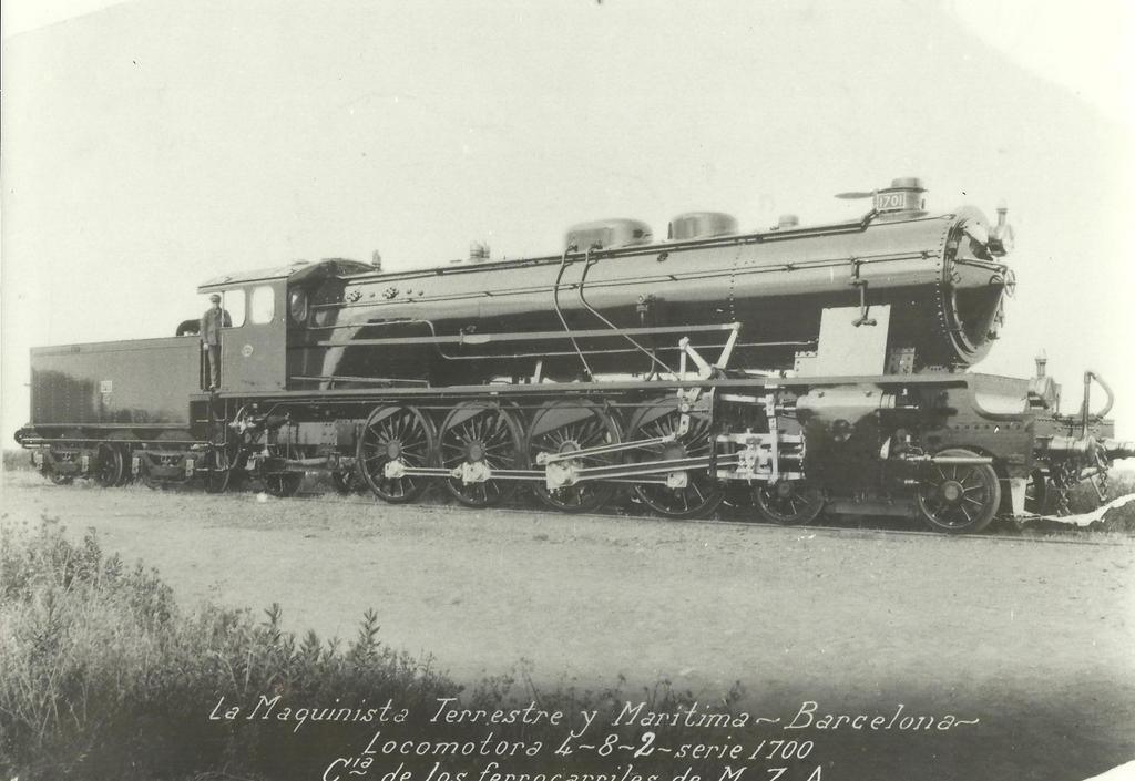 MZA, locomotora 241 serie 1700 , foto de fábrica en la MTM