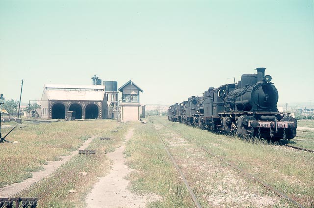 Murcia , locomotoras Mallet 060-4001 al 4007, foto Charles F. Firminger 