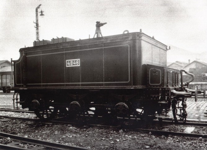 Norte , tender de la locomotora 4846 , construida por Mariano del Corral para Norte, fondo MVF