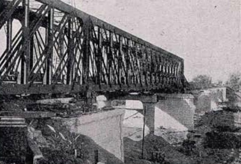 Puente sobre el Guadalquivir , en Lora del Rio , febrero de 1923, Revista Ingenieria y Construccion