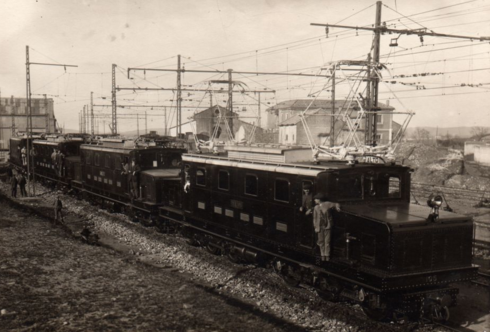 Puertollano, locomotoras 101 a 105 , foto Luis Miguel Truells, Archivo Hobby Tren