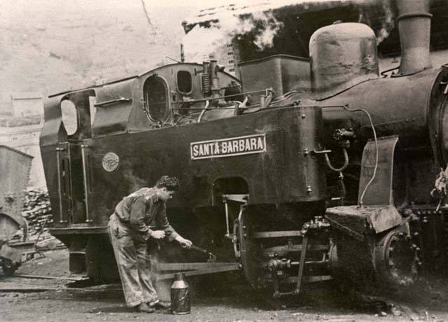 locomotora Santa Barbara, ferrocarril minero de Arditurri