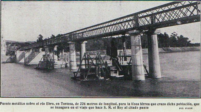 Tortosa primitivo puente sobre el Ebro