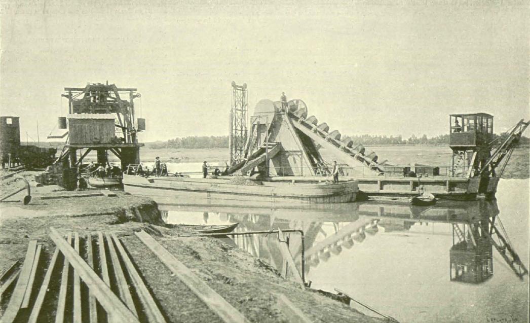 reparar los apeos para el cruce ferroviario, La Ilustracio E y A. 08.07 1896