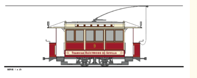 Tranvias electricos de Sevilla serie 1 al 25