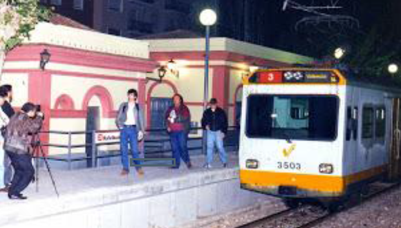 Ultima circulacion el 04.05.1995, entre Rafelbunyol y Valencia, estacion de Rafelbunyol , foto Esteban Gonzalo Rogel