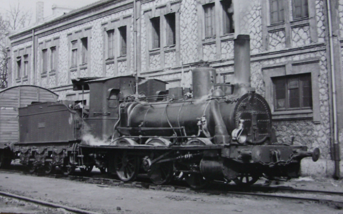 Venta de Baños, locomotora 030-2174, año 1959, fotografo desconocido