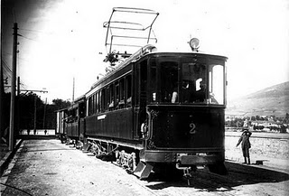 Rama en dirección a la estación del Norte, año 1915, fotografo : desco