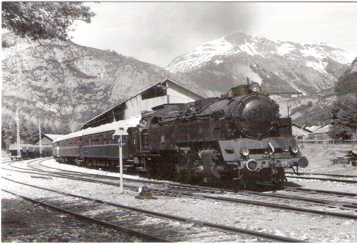 Tren especial en Huesca, en direccion a jaca