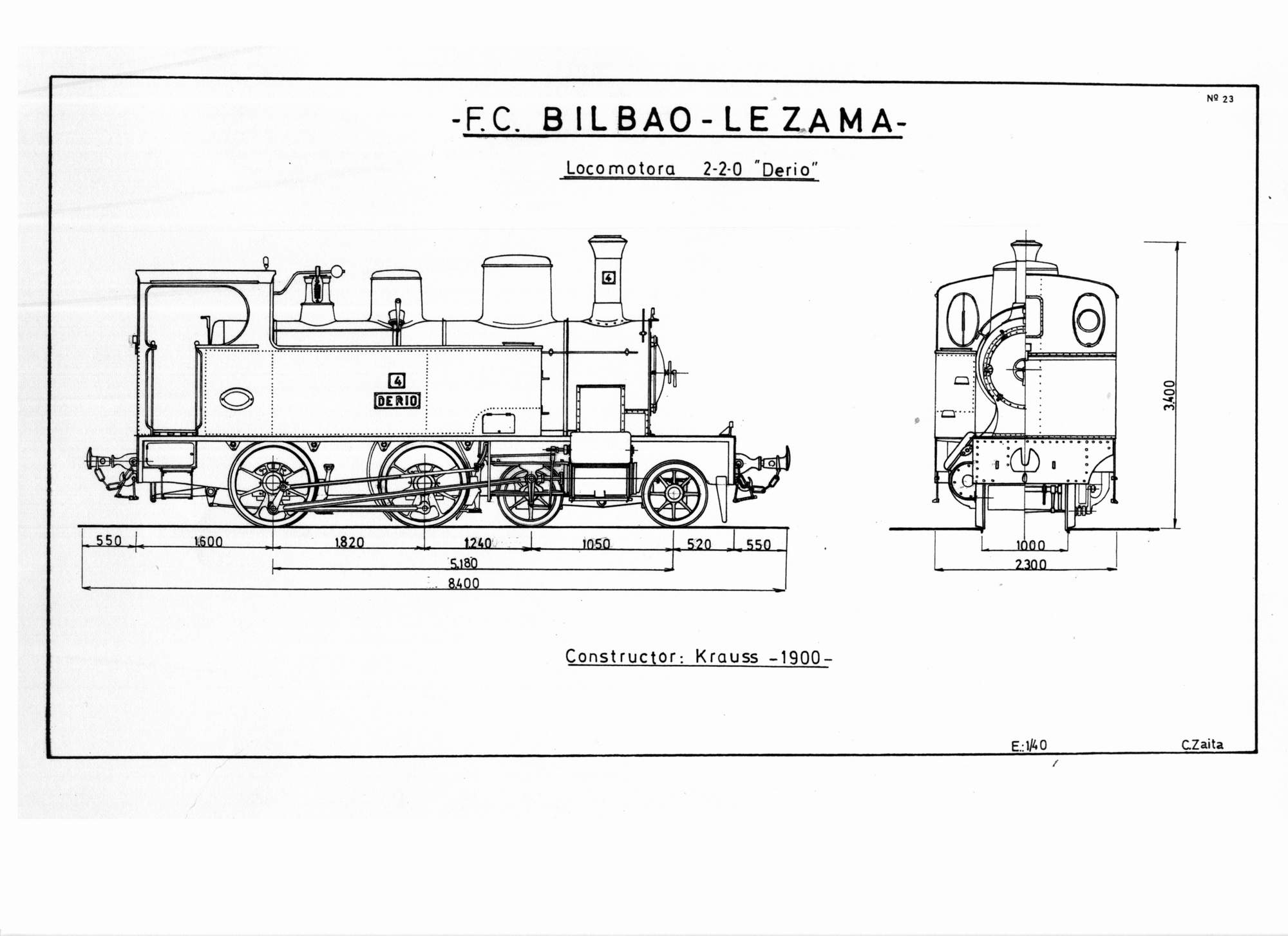 Locomotora, Dibujo Carmelo Zaita