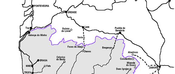 Esquema del itinerario, dibujo de Pedro Pintado Quintana