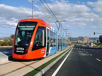 Nuevo tranvía en Murcia, foto: Travimur. es