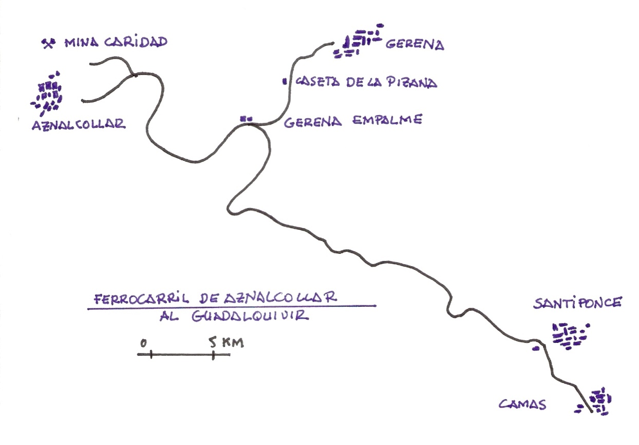 Itinerario del ferrocarril, dibujo : Juan Peris Torner
