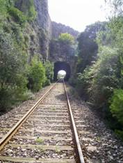 Linea de Jativa a Alcoy, túneles, 