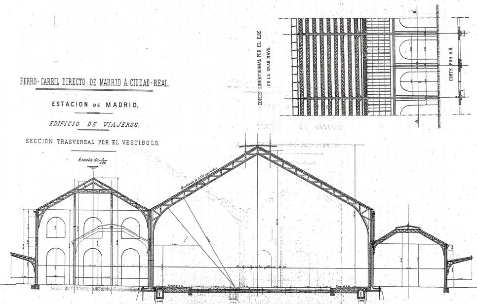 Seccion de la estacion de Delicias, ROP año 1879