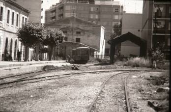 Estacion de Denia, año 1980, foto : Juan Peris Torner