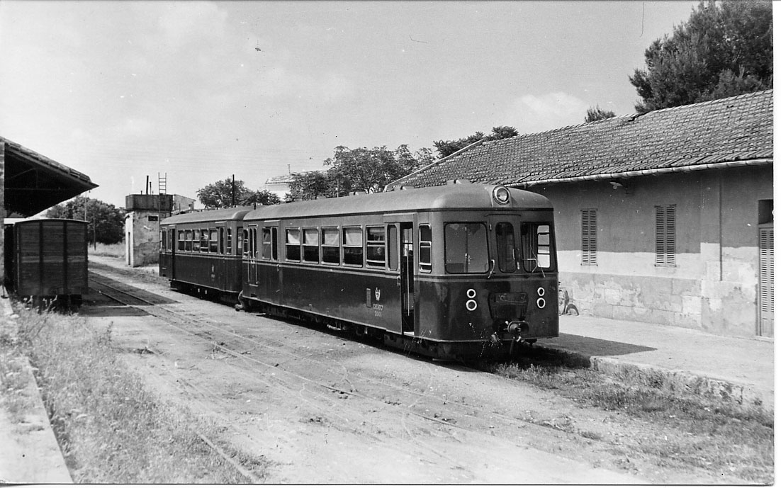 Estacion de Sa Pobla, año 1960, 