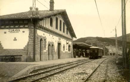 Estacion de Zumaya, año 1920, 