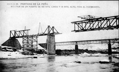 Lanzamiento del puente sobre el Gallego