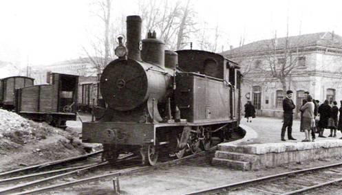 Locomotora nº 8 en Valladolid, mayo 1965, Foto: Trevor Rowe