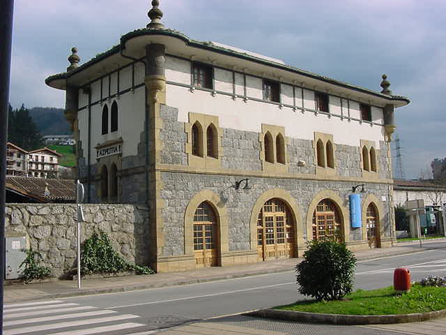 Estacion de Azpeitia, actual ubicacion del Museo Vasco del Ferrocarril, 