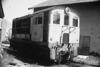 Locomotora Alsthon, junio 1980, en Alicante, Foto Juan Peris Torner