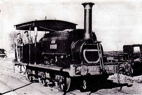 Locomotora SAR- foto archivo de La Voz de Galicia