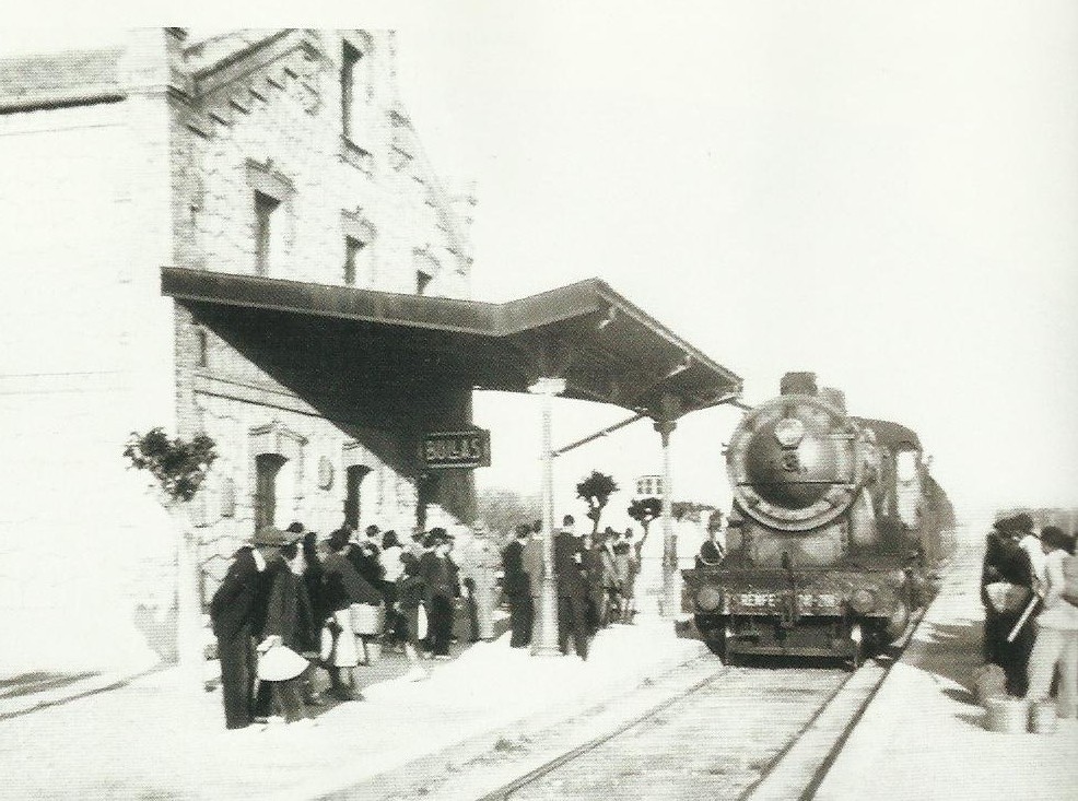 +++Murcia Mula y Caravaca,, Estacion de Bullas , año 1946, Fondo A