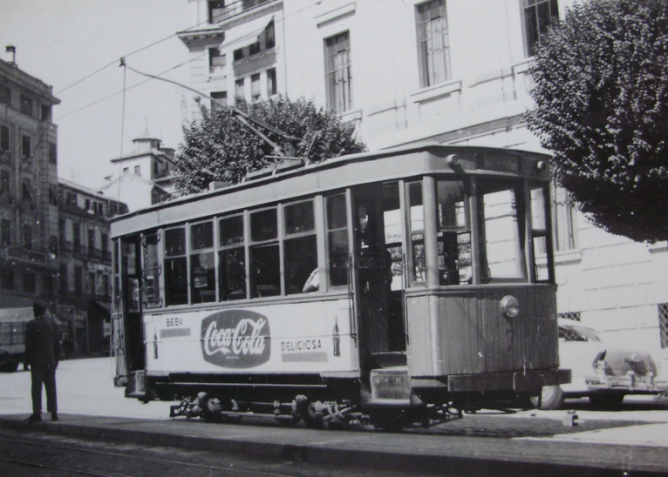 Tranvias de Granada, c. 1950, fotografo desconocido