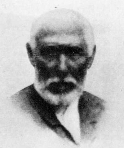 Andres de Isasi Zuluata, Marques de Barambio , presidente del Consejo, del Fc de Luchana a Munguía en 1895