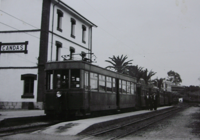 Carreño , estacion de Candas, año 1960, fotografo desconocido