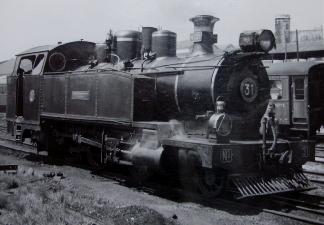 Económicos de Asturias, locomotora nº 31, año 1960, Fondo Gustavo Reder