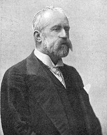 Francisco Romero Robledo , presidente del Consejo de Administracion del Ferrocarril de San Juan de Musques a Castro Urdiales y Traslaviña en 1901