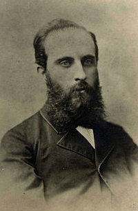 Juan Casas i Arxer , concesionario del Ferrocarril de Sant Feliu, foto año 1890