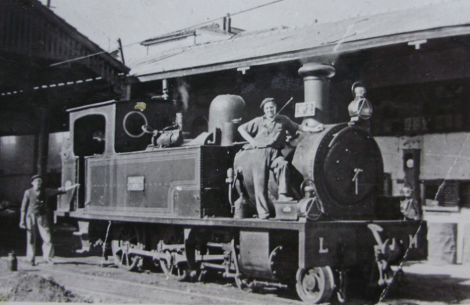 Luchana a Munguia , locomotora nº 2 , año 1959, fotografo desconocido